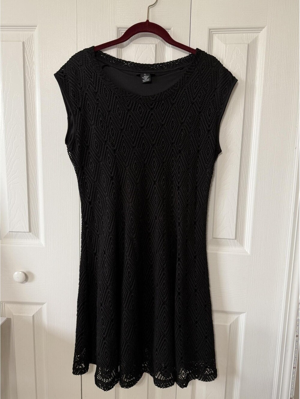 Nue Options Black Petite Lace Dress PL Size